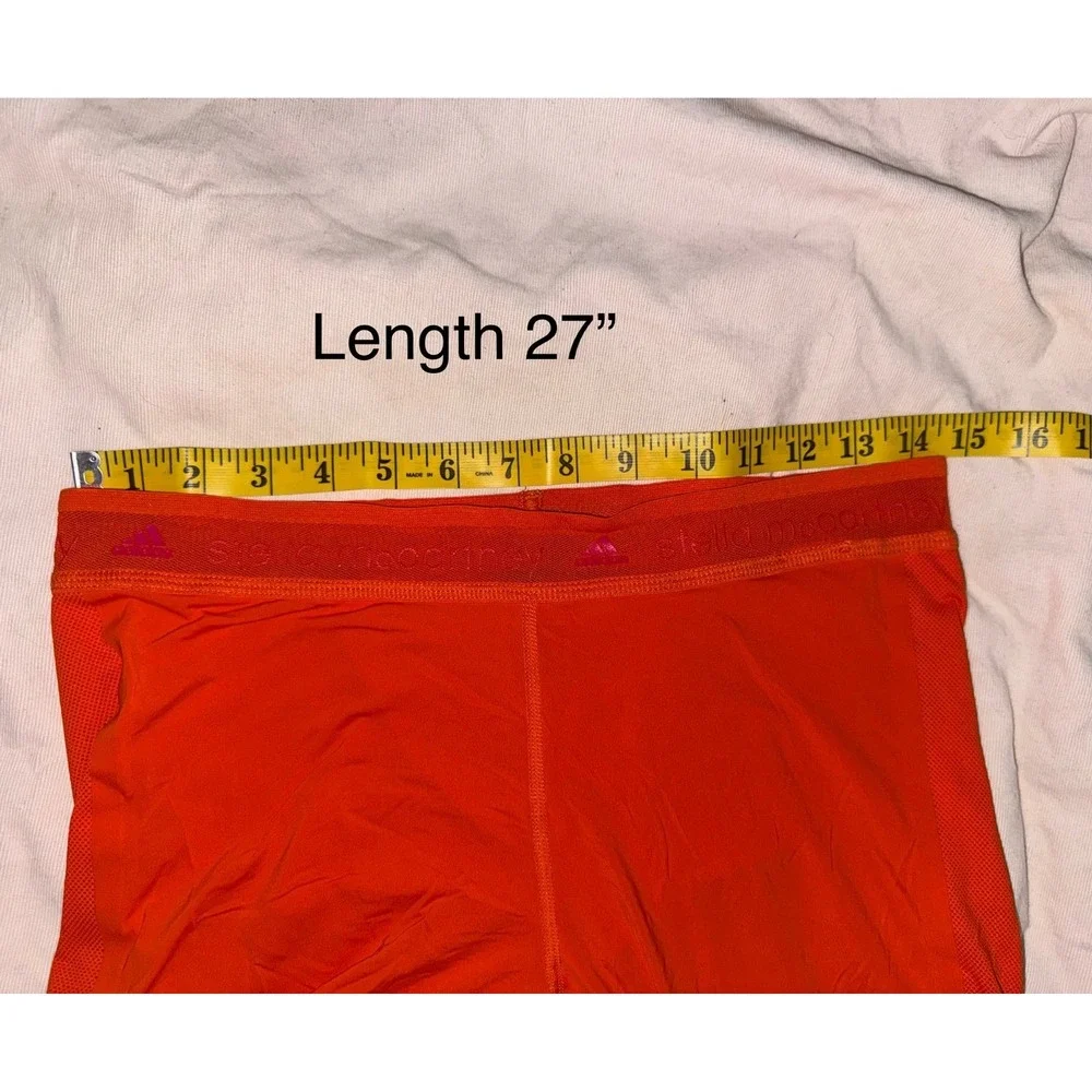 Stella McCartney Adidas Adizero lightweight orange‎ running leggings medium